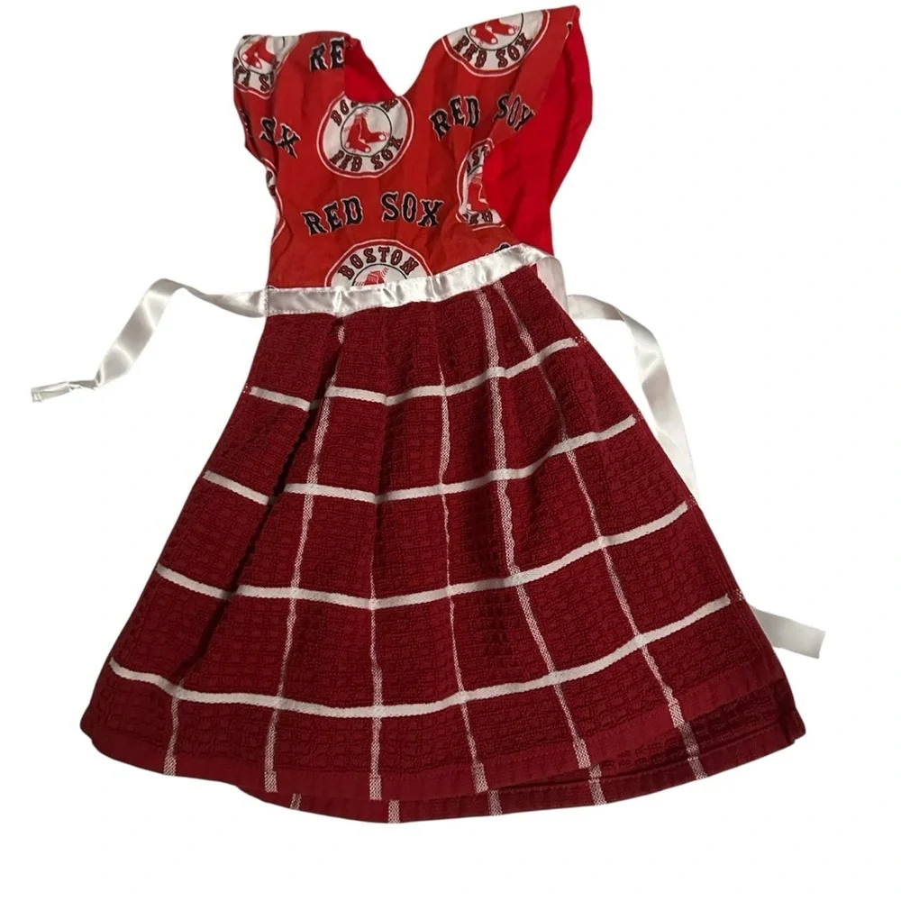 Red Sox Kitchen Towel Dress - Red